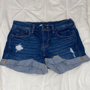 Old navy boyfriend jean shorts size 0